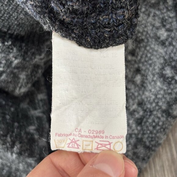 VTG Knitted Coogi Style Sweater Mens L Cooper Grand-pa Wool Pullover 90s Retro - Picture 11 of 16